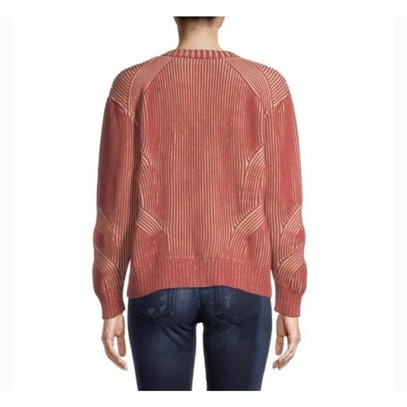 Nicole Miller 100% Cotton Plaited Ribbed Cardigan - Picture 2 of 10